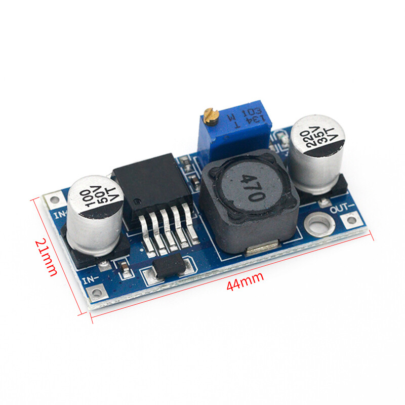 Fulai 3A Adjustable Step-Down Module DC-DC Buck Converter Adjustable Power Supply Module Power Supply Buck Converter Module 24V to 12V 5V 3V
