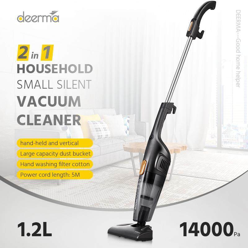 Original Xiao mi Deerma Portable 2-in-1 Floor Polisher Household Small Silent Vacuum Cleaner Household Silent Vacuum Cleaner Strong Suction Power Home Suction Pump Dust Collector New Generation Cleaner house cleaning electric broom Singapore