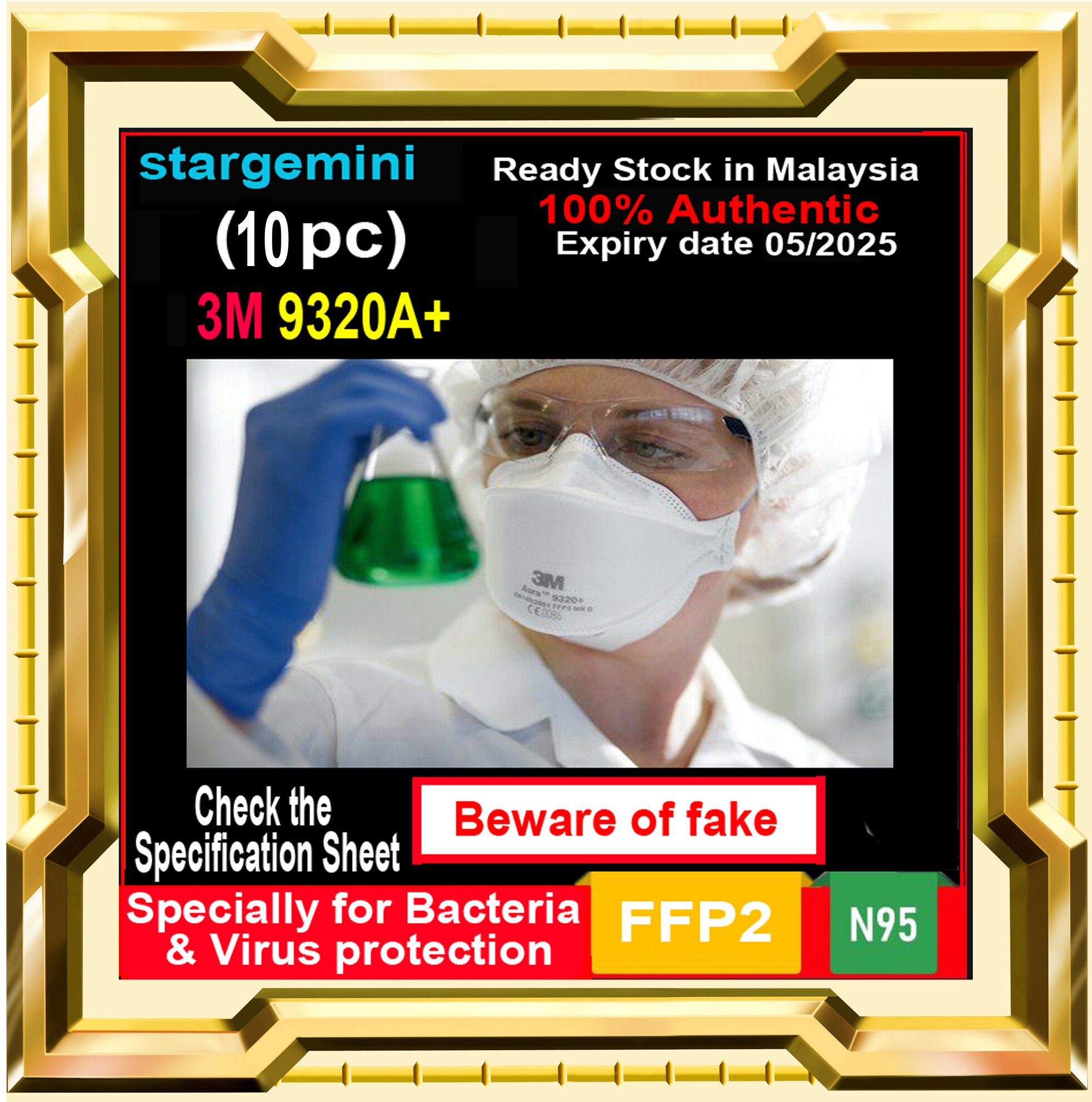 3m Mask 93 Aura P2 Equivalent To N95 Respirator 10 Pcs Lazada