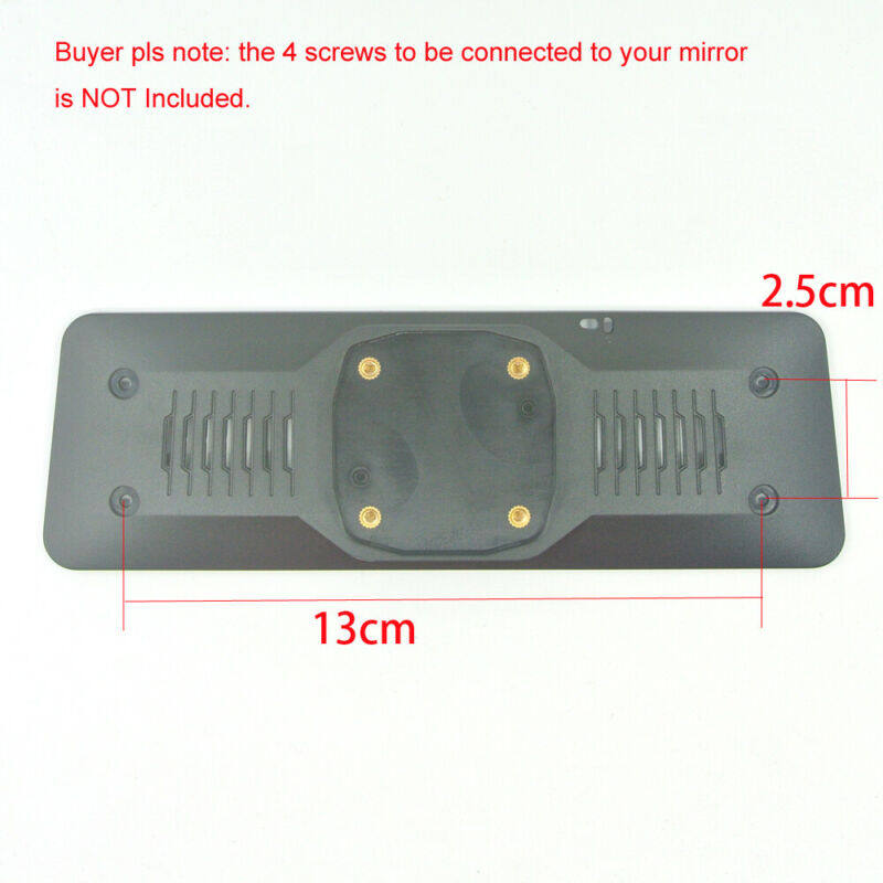 Interior Rear View Mirror Back Plate Panel + Bracket For Cars DVR Instead Strap