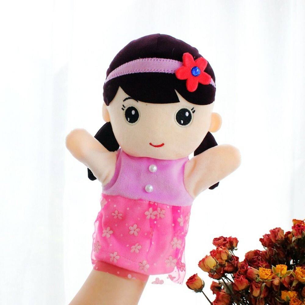 LABORA Plush Dolls Toy Soft Toy Kids Familys Members Hand Puppet Girls