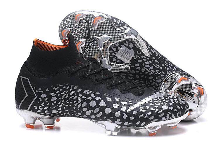 _ Nike_Original Sepak Bola League Mercurial_Superfly VI 360 Elite FG_Flyknit Orange Sepatu Sepak Bola Fashion Sepatu Olahraga