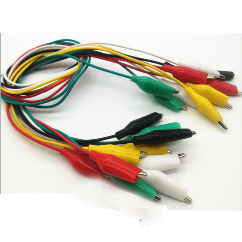 5pcs 50cm kẹp cá sấu 35mm đôi đã kết thúc kẹp cá sấu S Cáp kẹp cá sấu thử nghiệm dây