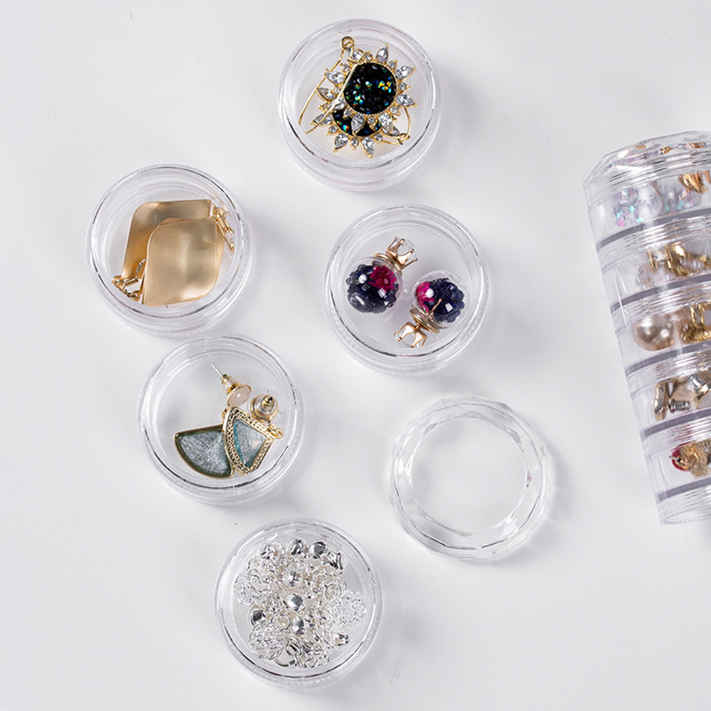 Watch Earrings Plastic Storage Box Organizer Storage Rack Storage Rack Jewelry Storage Box Multilayer Organizer
