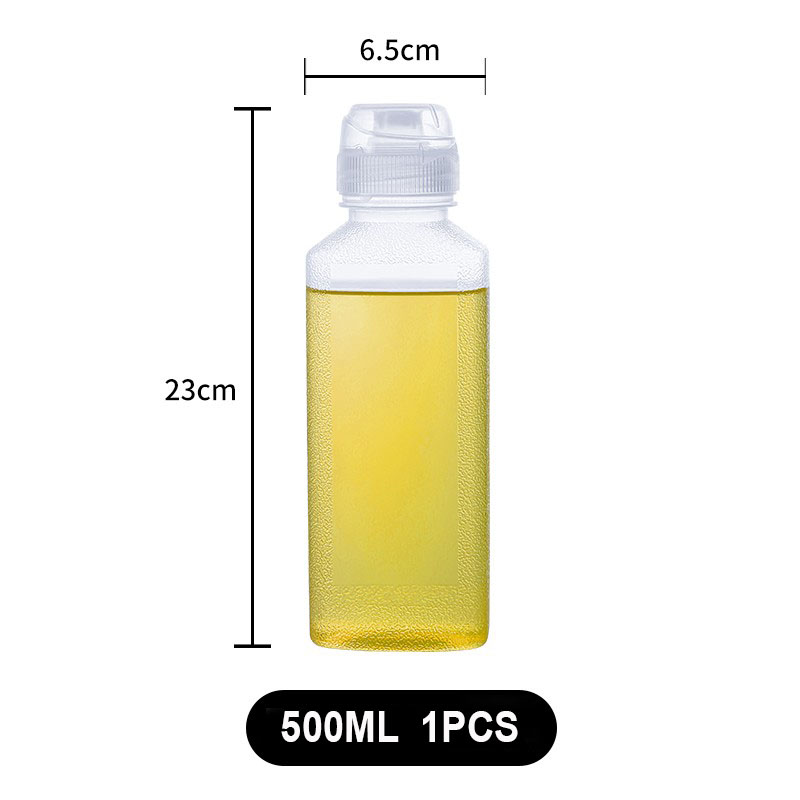 500ML Kitchen Squeeze Oil Bottle Plastic Condiment Bottles Leak Proof ...