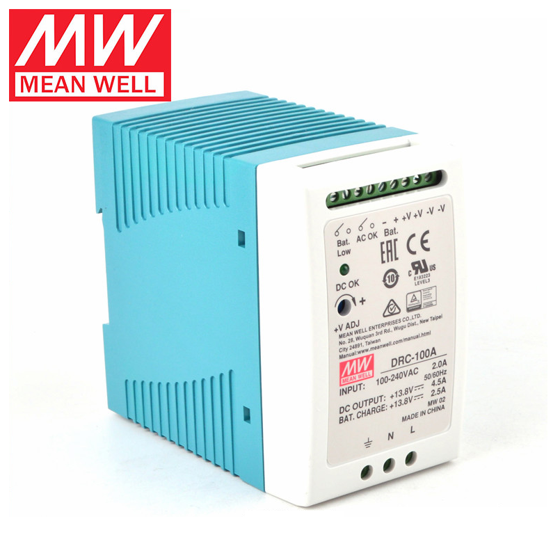 MEAN WELL DRC-100 Series DRC-100A DRC-100B Single Output with Battery ...