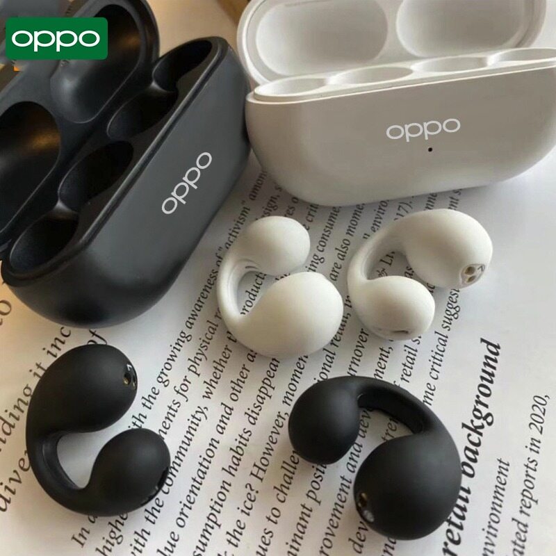🔥100%Original Product+FREE Shipping+COD🔥OPPO Sports Ear Hook Bluetooth 5.2 Earphones IPX5 Waterproof TWS Wireless Headset With Mic Sweatproof For Sony Ambie Sound Earcuffs