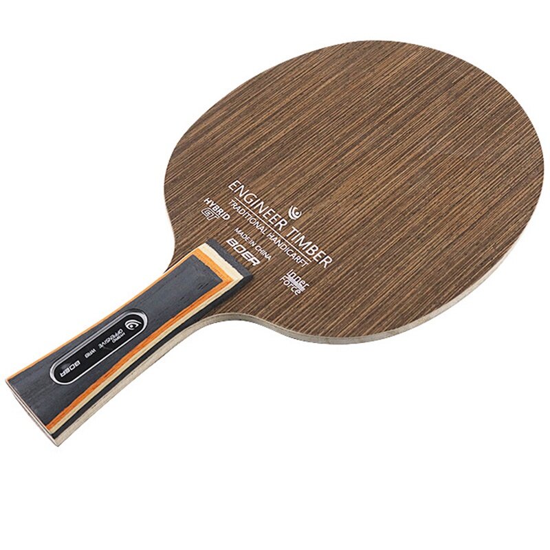 Offensive Table Tennis Blade Super Hard Ebony Face 3+2 Ping Pong Blade for Quick Attack Drive