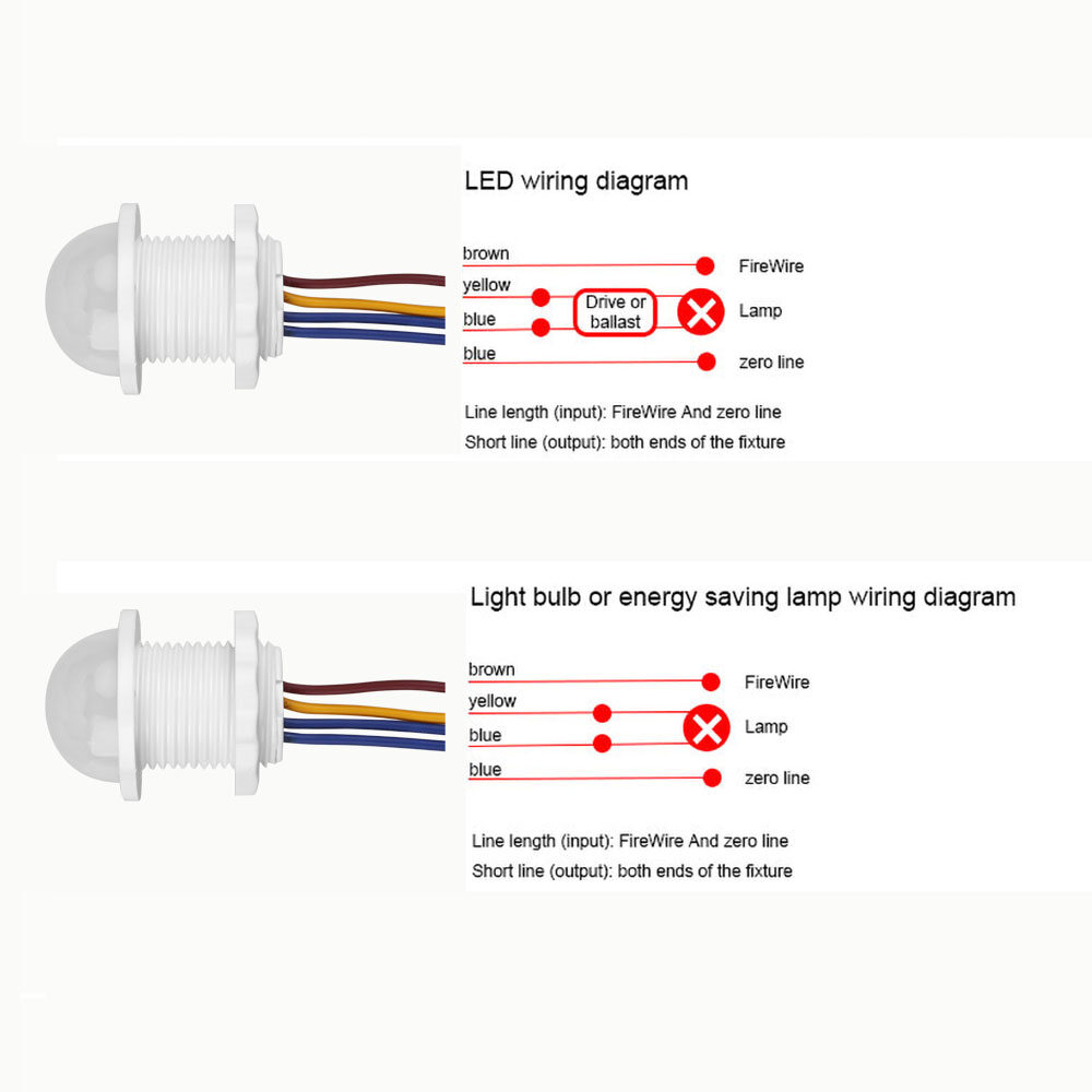 Kebidumei Light Switch PIR Sensor Detector Smart Switch LED 110V 220V PIR Infrared Motion Sensor Light Switch Auto On Off