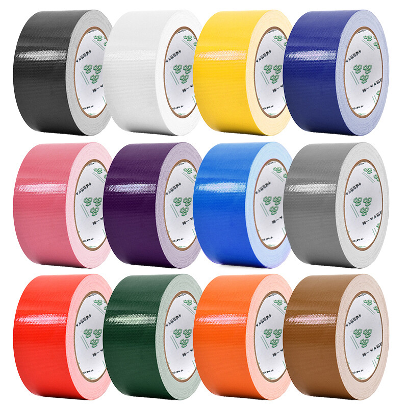 Waterproof and Wear-Resistant Tape 45mm * 10m Color Single-Sided Cloth-Based Adhesive Strong Tape, Carpet Wedding Exhibition High-Viscosity