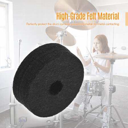 กลองยาวชุด 6 PCS Cymbal Stand Felt Washers + 2 PCS แขนฉิ่งเปลี่ยนชุดสำหรับก