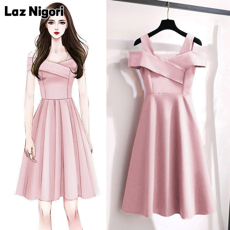 Laz Nigori 2022 new large size women's fashion temperament dress women's slim skirt women's summer