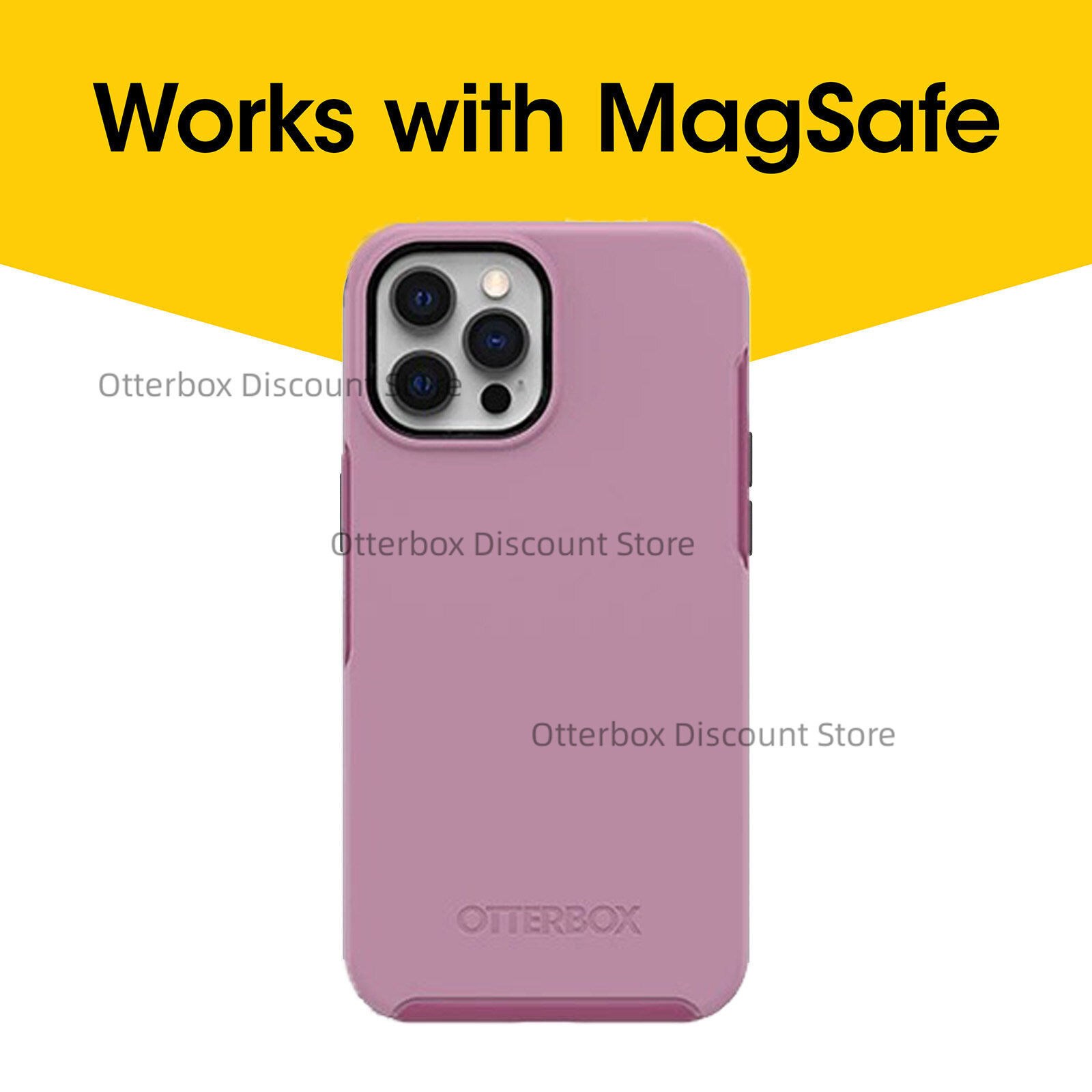 Otterbox iphone 14 13 12 pro max / iphone 14 pro / iphone 14 plus case with magsafe symmetry series+ antimicrobial phone case