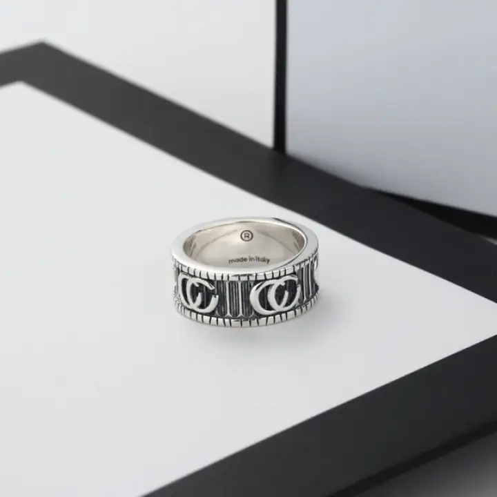 925 Sterling Silver Men S And Women S Rings Classic Label And Original Charm 100 Pure Silver Prevents Allergies Love Ring Lazada Singapore