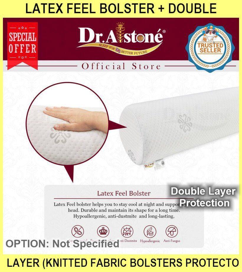 Latex Feel Bolster + Double Layer (knitted Fabric Bolsters Protector