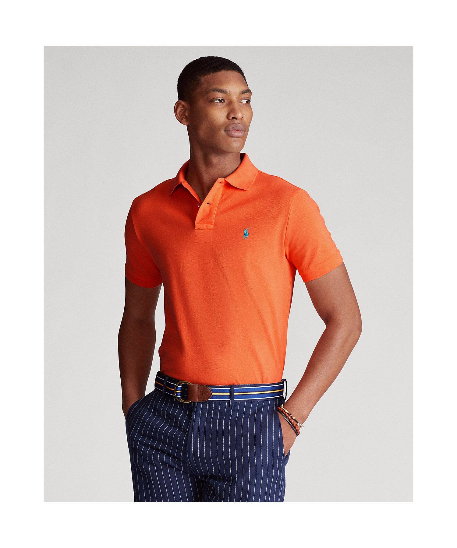 polo ralph lauren custom slim fit mesh shirt