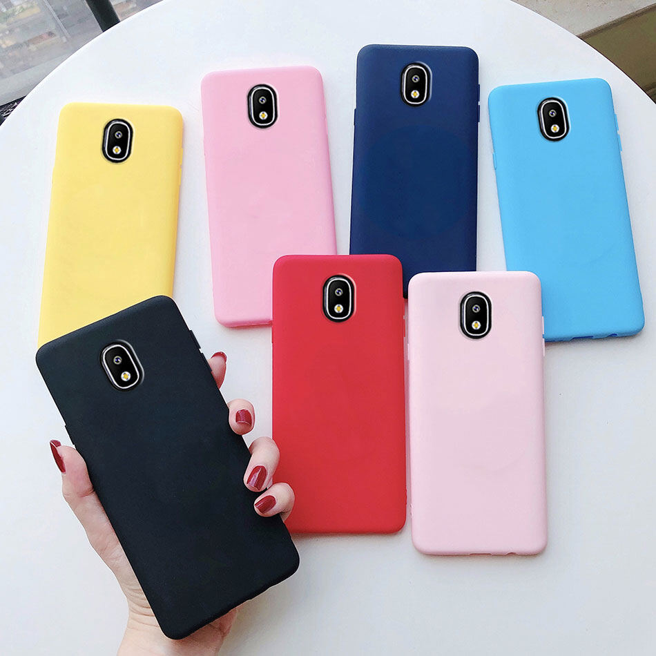For Samsung Galaxy J7 J5 J3 Pro 2017 J730 J530 J330 Phone Case Soft Cover Casing Silicone TPU Matte Candy Jelly Case