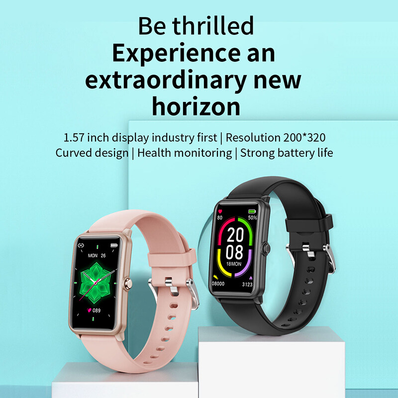 UTELITE H86 Sports Smart Watch 1.57inch Square Screen IP68 Waterproof