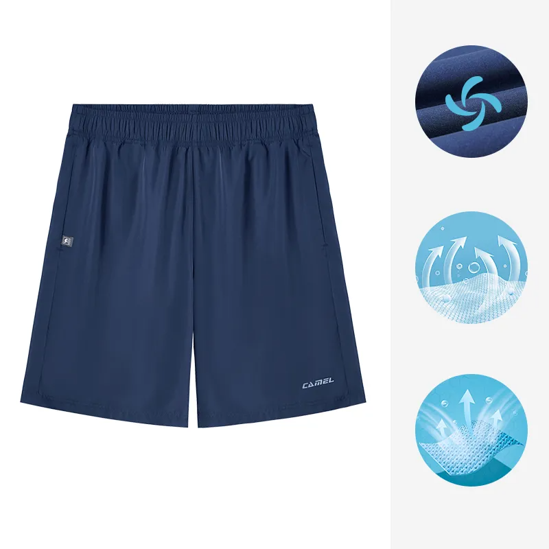 Camel quần short nam thoáng khí quần short cơ bản nhanh khô