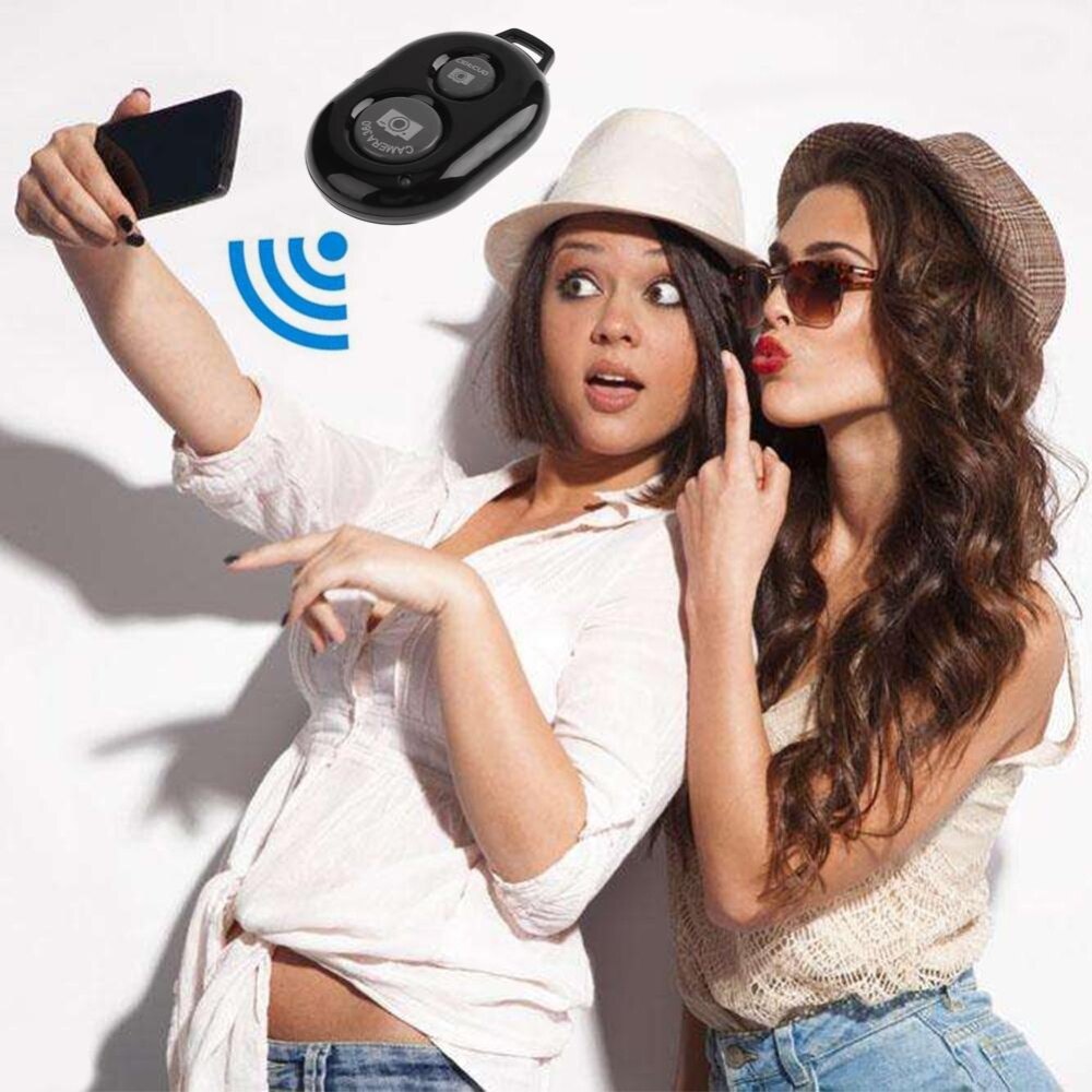 Wireless Bluetooth-compatible Camera Remote Self Timer Shutter for i P hone and Android Phone