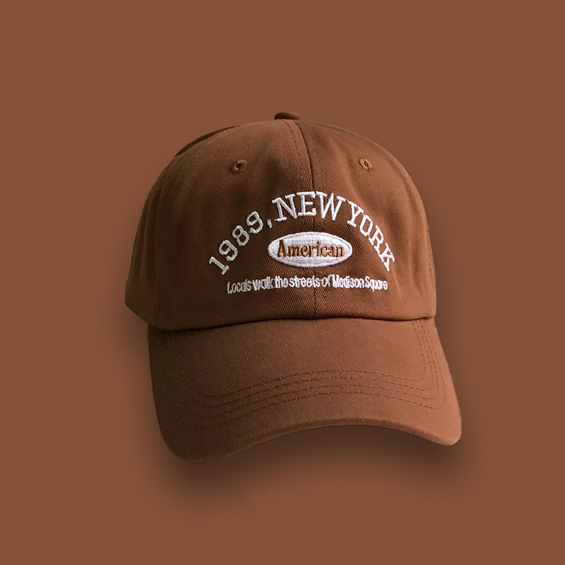 Men's Baseball Cap Retro baseball cap Letter embroidery casual adjustable cap