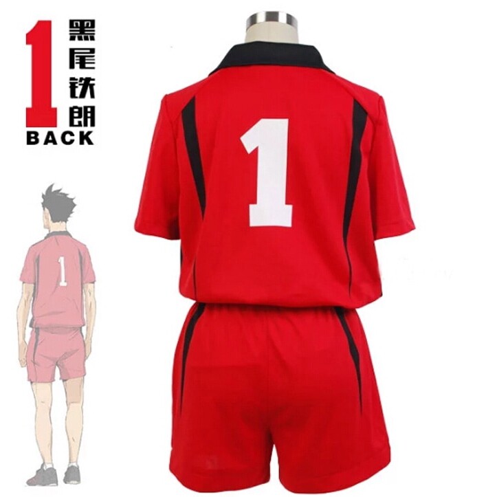 COSJZKUKU Kenma Kozume Cosplay Costume Nekoma High School Uniforme Unisexe Adulte Anime Cosplay Volleyball Jersey 