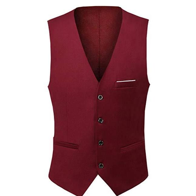 Men's Slim Fit Suit Vest Waistcoat S-6XL