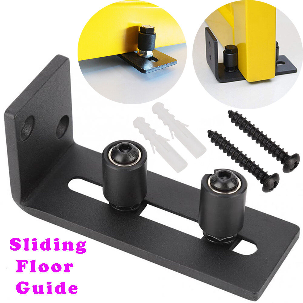 Adjustable Carbon Steel Door Guide Wall Mount Sliding Barn Door Bottom