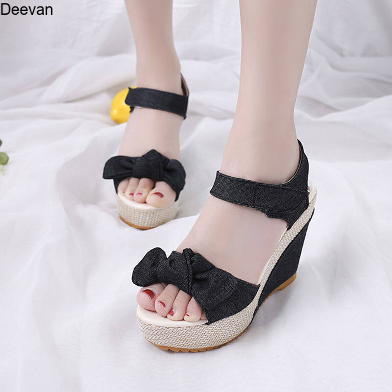 Deevan 1591774321 Dép đế xuồng dép đế xuồng sandal đế xuồng dép xuồng dép xinh cho nữ dép cao đế xuồng nhẹ dép đế xuồng cao 5 phân giày đế xuồng 7 phân dép xuồng nữ giày lười nữ hàn quốc dep đe xuong nữ cao 022121