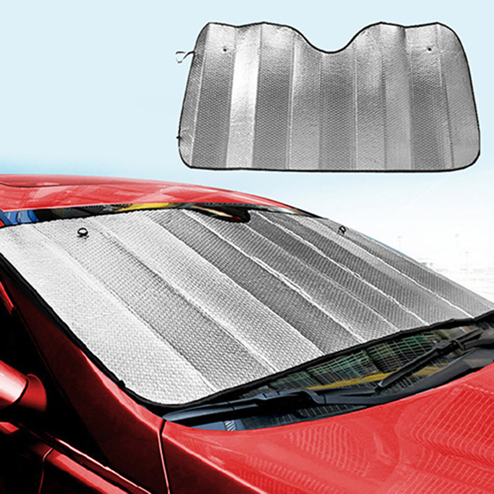 Gucanou New 1Pc Foldable Car Windshield Visor Cover Front Rear Block Window Sun Shade