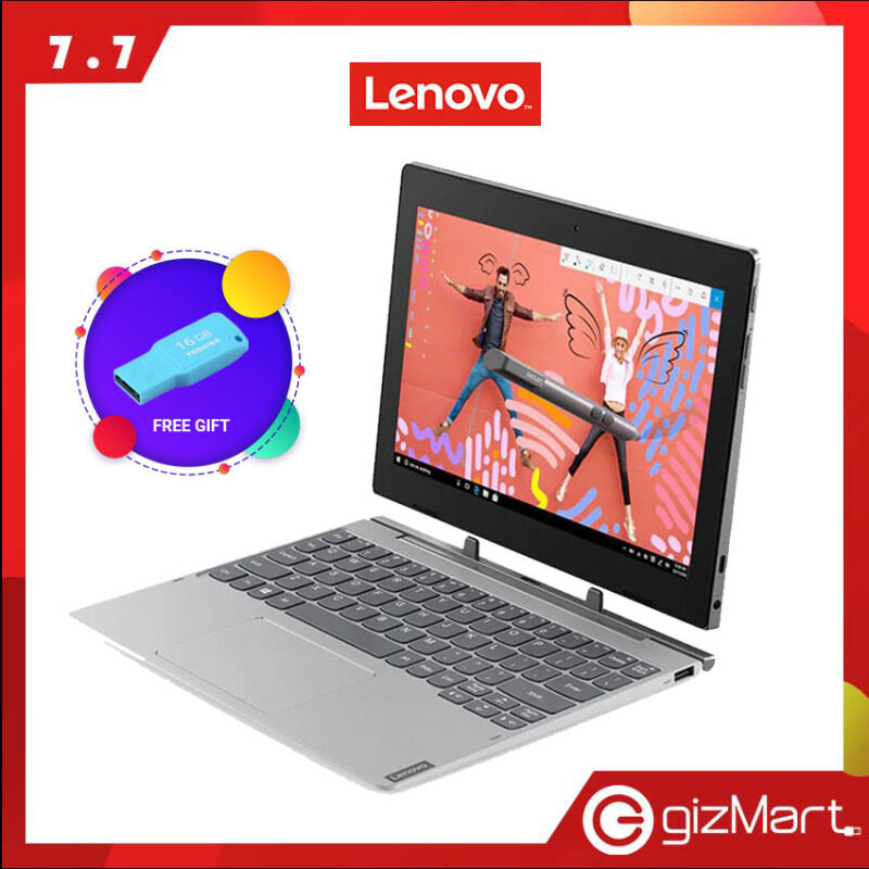 Lenovo IdeaPad Miix D330-10IGM 81H300J7MJ 10.1 Touchscreen Laptop (N4000, 4GB, 64GB, Win10) + FREE pendrive Malaysia