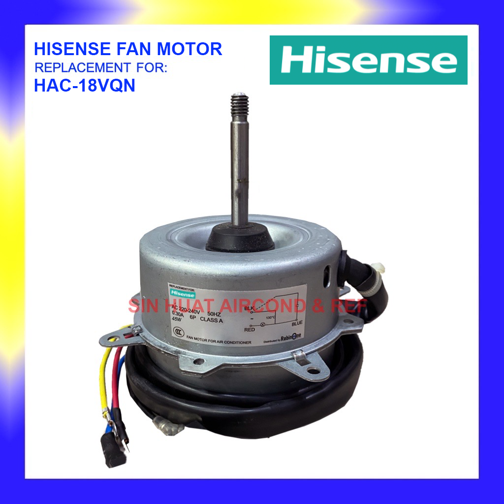Hisense Outdoor Fan Motor HISENSE HAC18VQN Replacement Motor Outdoor