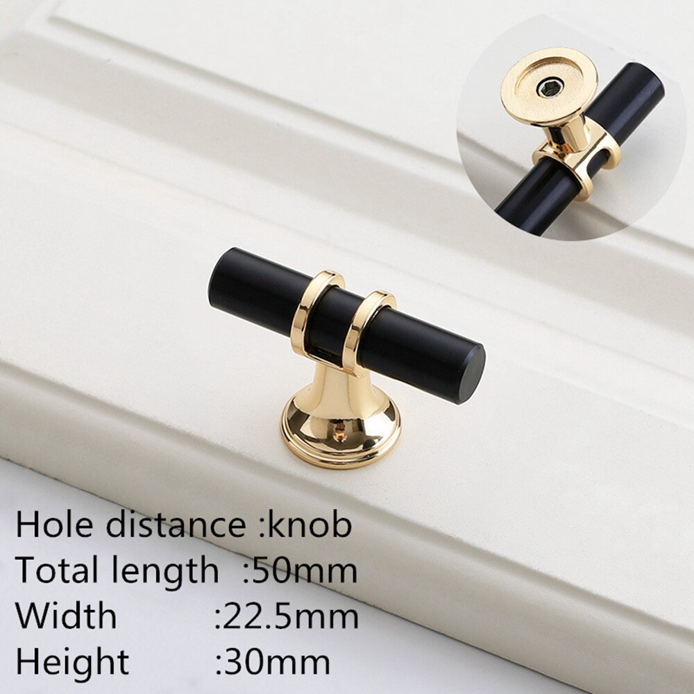 PISSAER Gold Black Closet Pullers Kitchen Home Improvement With Screws Wardrobe Door Handles Drawer Knobs Cabinet Handles Furniture Hardware