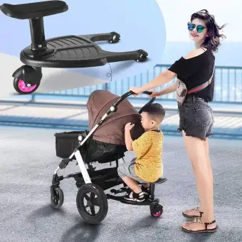 stroller with board to stand