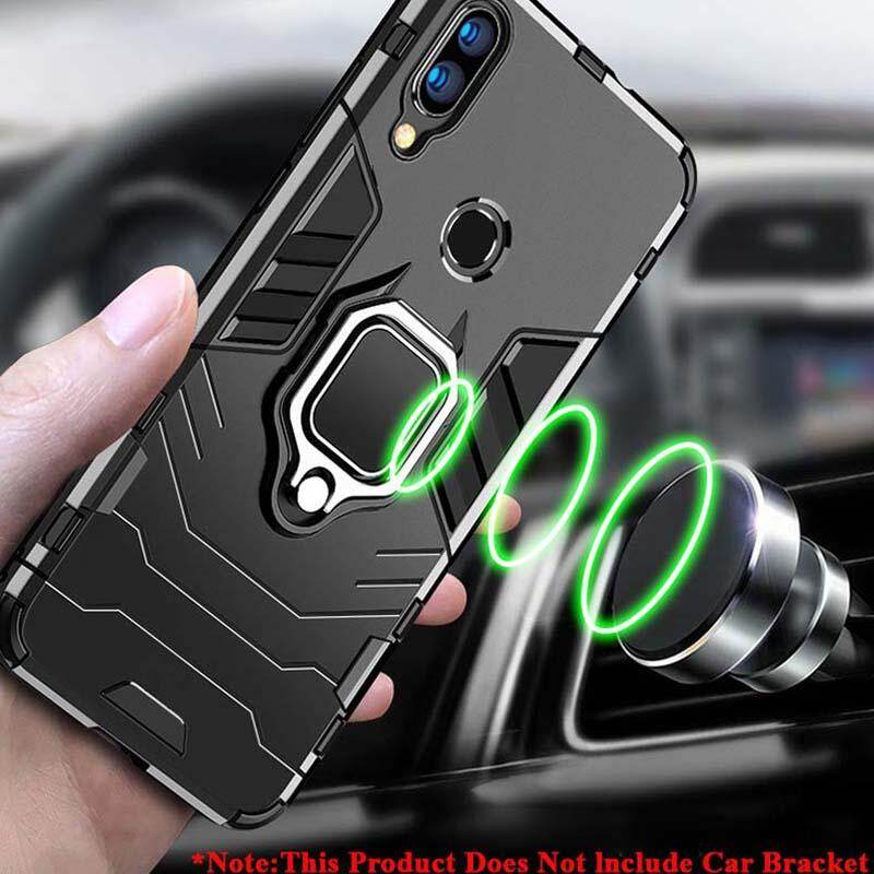 For Samsung Galaxy A10 A20 A30 A40 A50 A60 A70 A80 A90 M10 M20 M30 M40 A10s A20s A30s A40s Phone Case, Silicone TPU and Hard PC Cover Magnet Stand Rotation Ring Multi Protection Casing