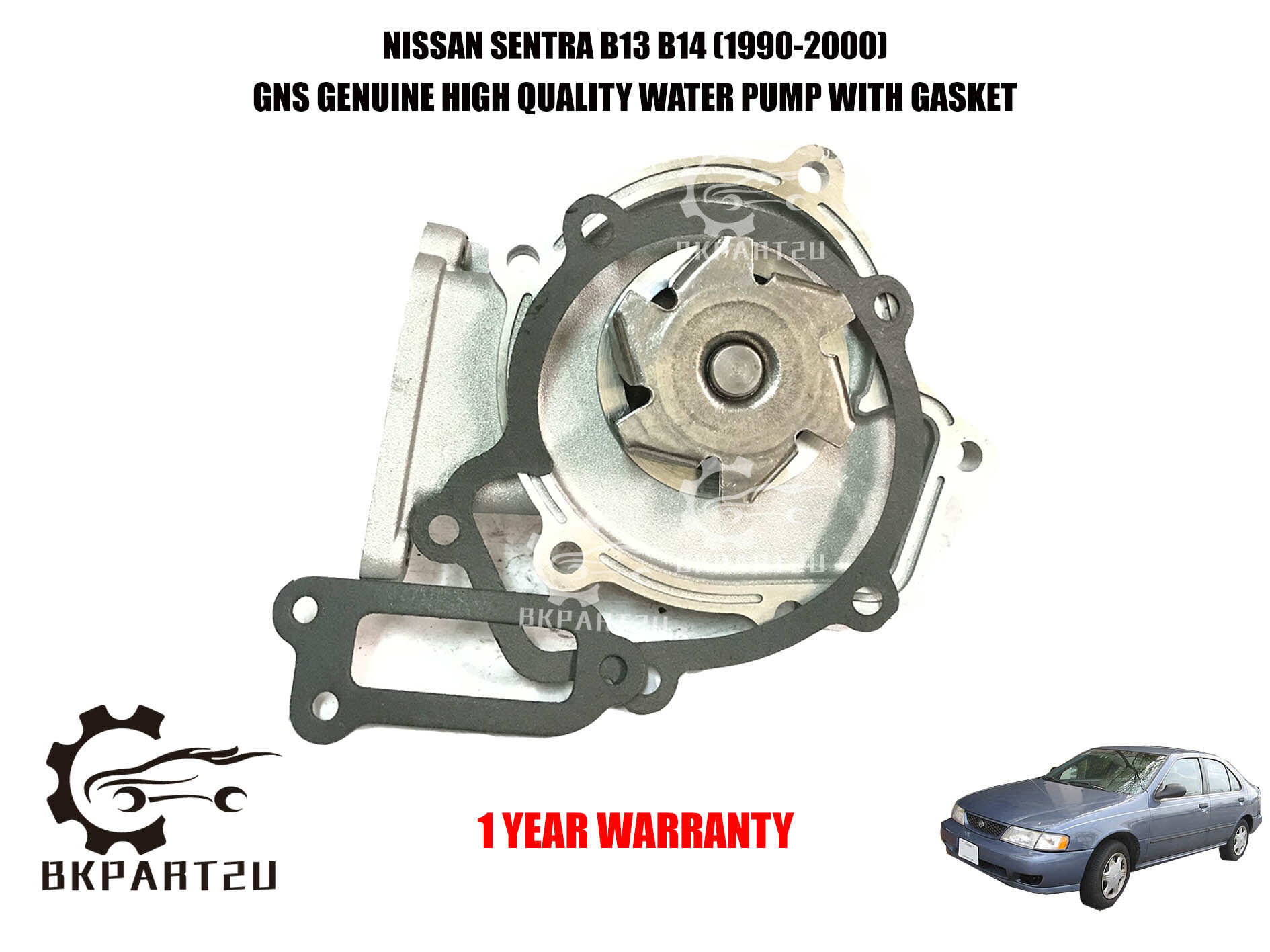 Diamond Power Water Pump works with Nissan Sentra 1.8 L QG18DE DOHC