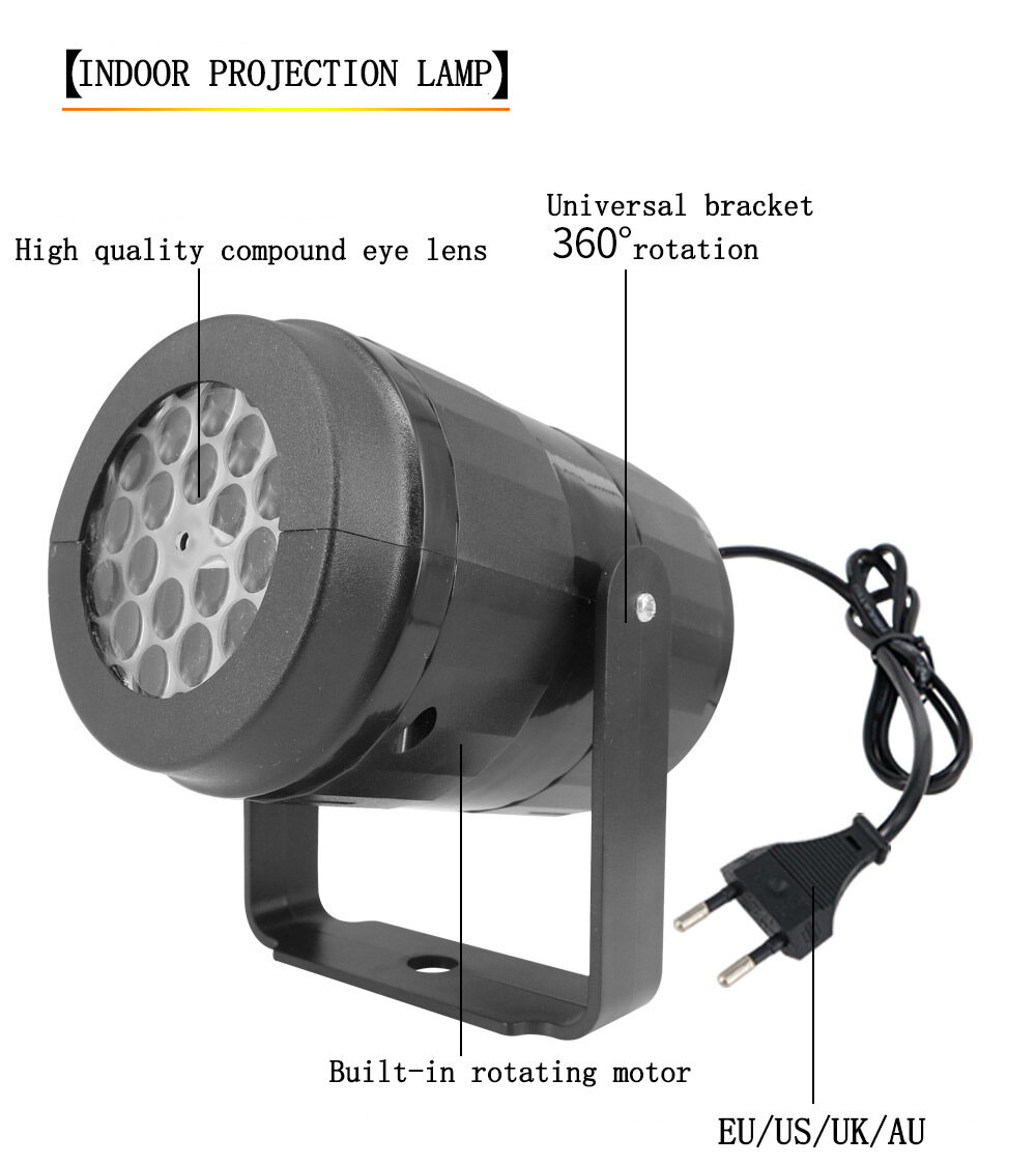 16 mẫu giáng sinh ngoài trời ánh sáng đèn chiếu LED/trang trí tiệc đèn laser đèn chiếu cho Xmas