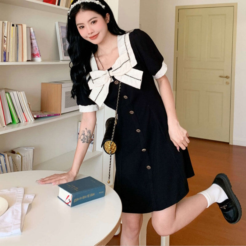 IEF Women's New Square Neck Bow Slim Maxi Dress