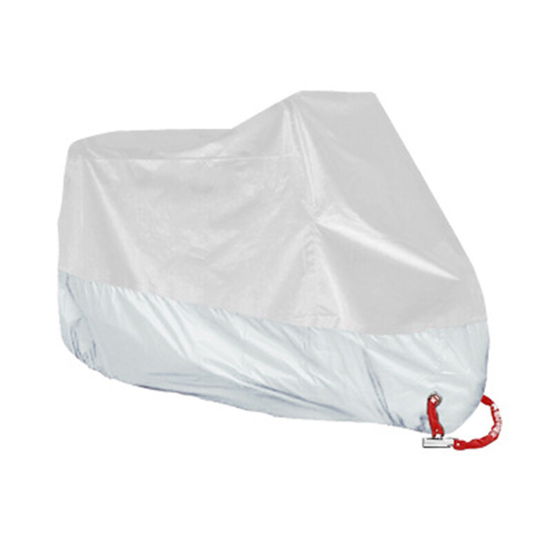 WEFILM Motorcycle Cover All Weather UV Protector Waterproof Sunscreen Outdoor Protection Durable with Keyhole and Storage Bag suitable for up to 295cm Motorcycle Cover