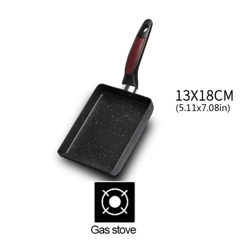 Retangular Omelette Pan Tamagoyaki Egg Pan, Nonstick Maifan Stone, Anti-Scalding Handle for Glass ,Electic Gas Stove
