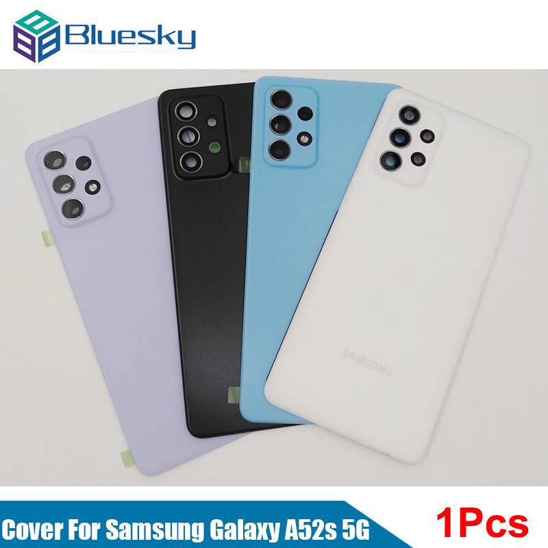Bluesky For Samsung Galaxy A52S 5G Back Battery Cover Housing Frame With Adhesive And Camera Lens