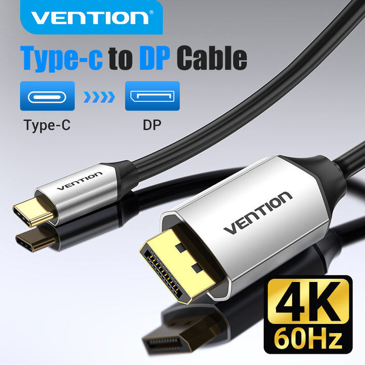 Vention Type C to Display Port Cable 8K 60Hz 4K 144Hz USB C Male to Displayport Male Cord for MacBook Asus ZenBookTV iPad Pro Laptop Monitor USB C to DP Cable