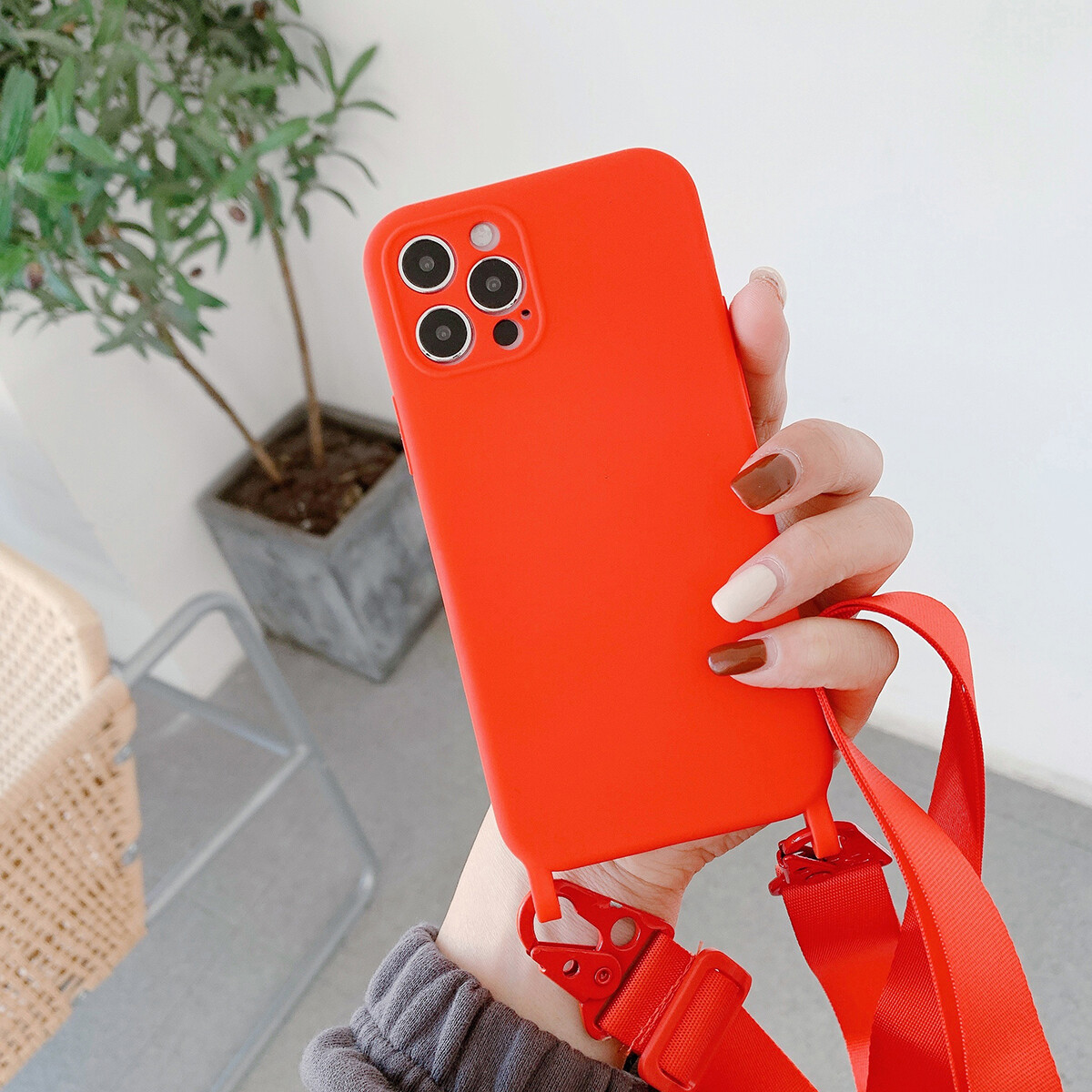 Silicone case for apple iphone 15 pro max iphone 14 pro max 13 pro iphone 11 /12 pro max x/xs max/ xr/7/8/8plus/se 2022 case lanyard neck strap string phone cover lens protector iphone case