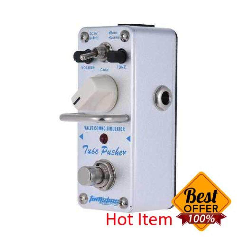 AROMA ATP-3 Tube Pusher Valve Combo Simulator Electric Guitar Effect Pedal Mini Single Effect with True Bypass (White) Malaysia