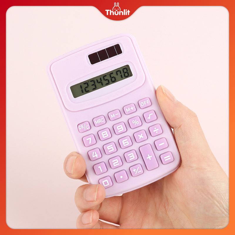 Thunlit máy tính mini Bán Buôn 8-Chữ Số Dễ Thương dễ di chuyển nhỏ Vuông Khoa Học Máy Tính Số Học máy tính điện tử Trường Học Văn Phòng Nguồn Cung Cấp