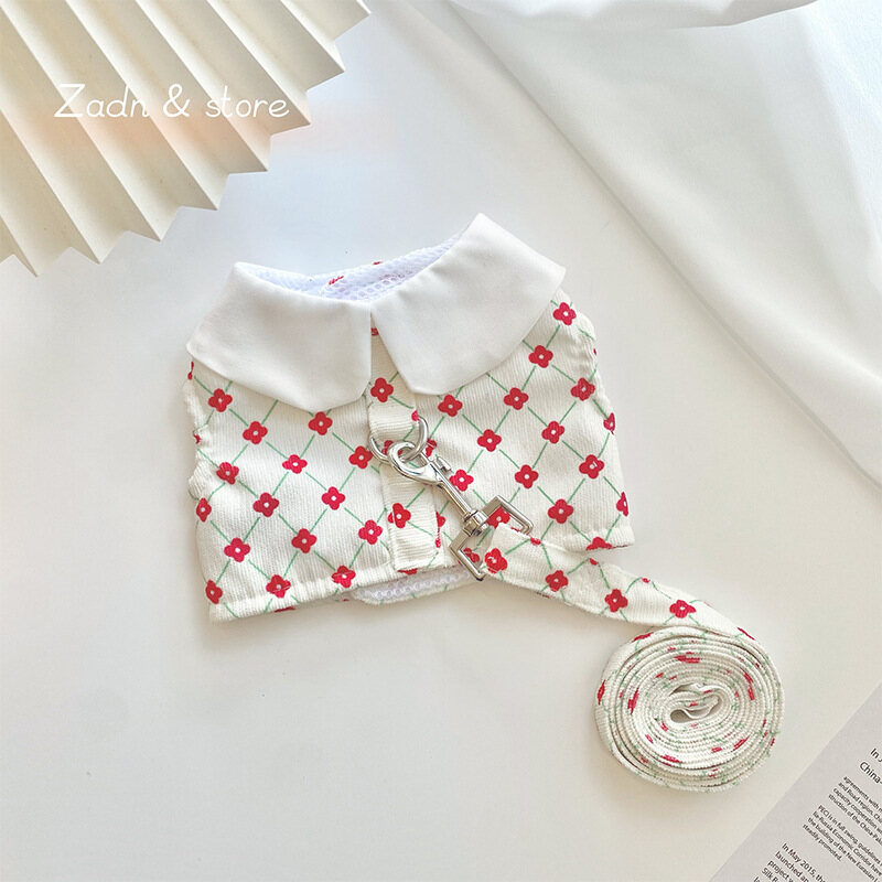 DY Loving Pet Clothes Flower Beautiful Soft Material Washable Clothes for Small Medium and Large Pets