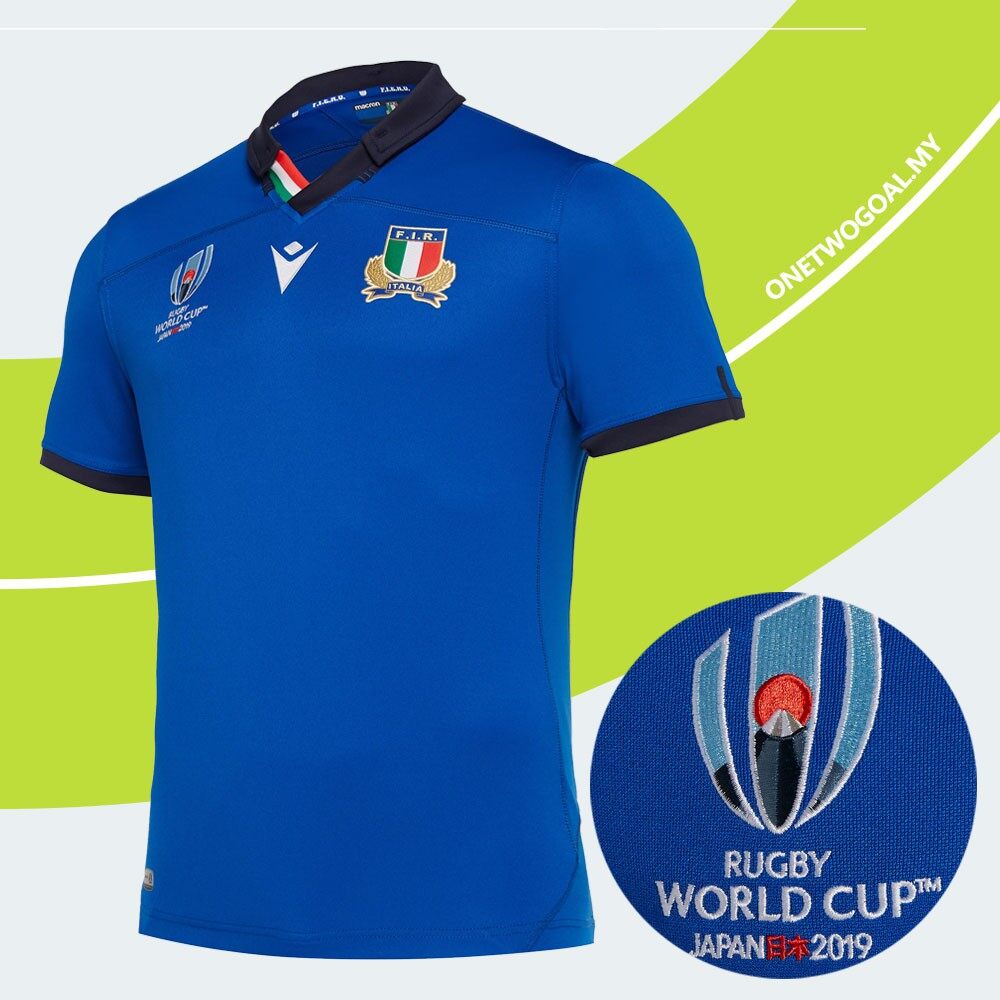 New 2019 Italy Home Rugby Jersey Short Sleeves Adult T-Shirt Size:S-XXXL 