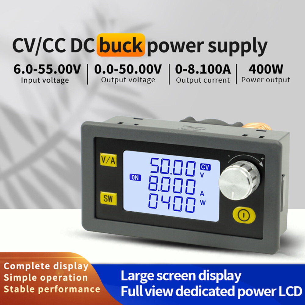 Bộ Điều Chỉnh XY5005E XY5008E DC DC Buck Bộ Chuyển Đổi Tăng Áp Điện Áp Biến Nguồn Điện Phòng Thí Nghiệm Điều Chỉnh Điện Áp Điều Chỉnh Được 6-55V Công Suất 250W/400W