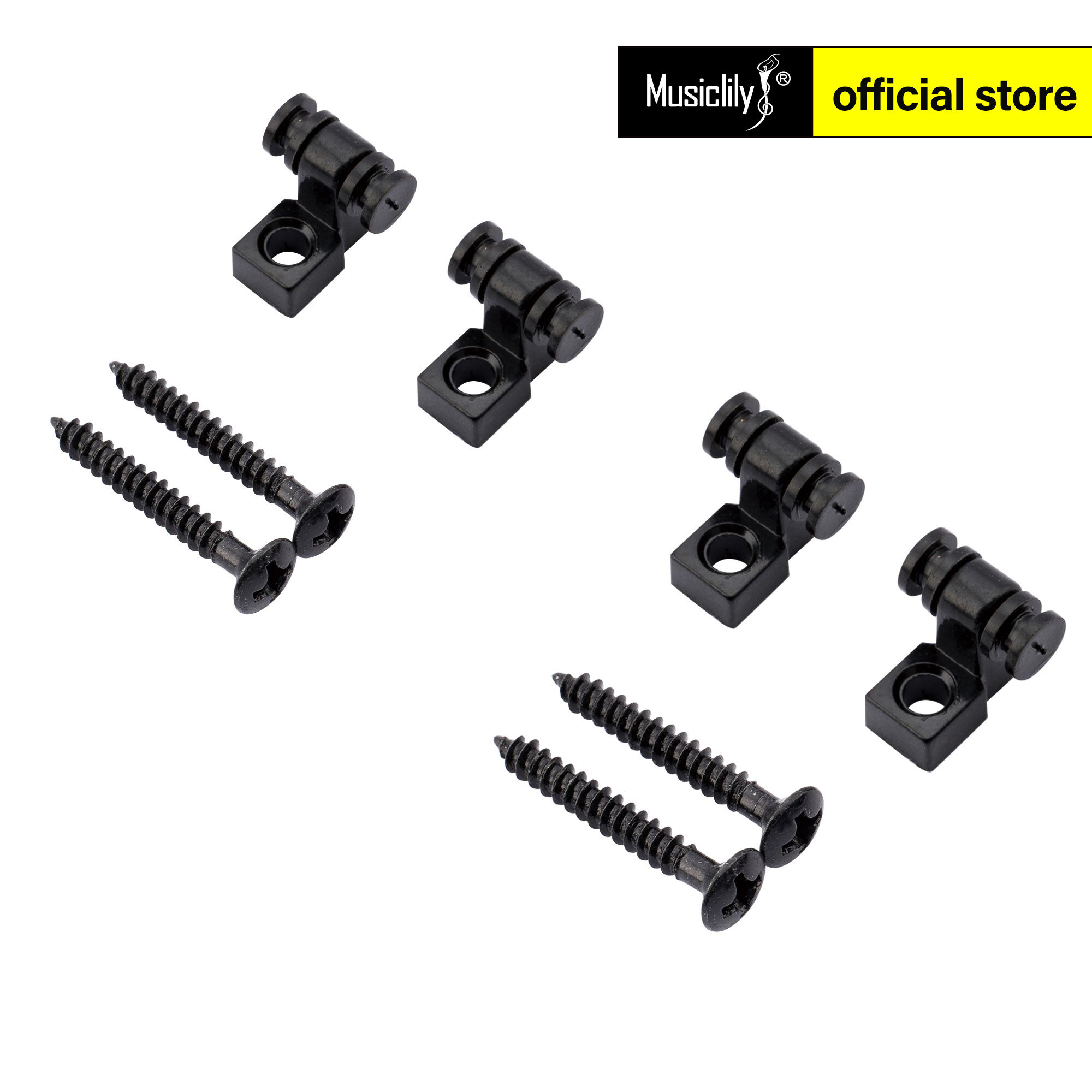 Musiclily Vintage Roller Guitar String Guides for Fender Strat Stratocaster Tele Telecaster Electric Guitar (4 Pieces)
