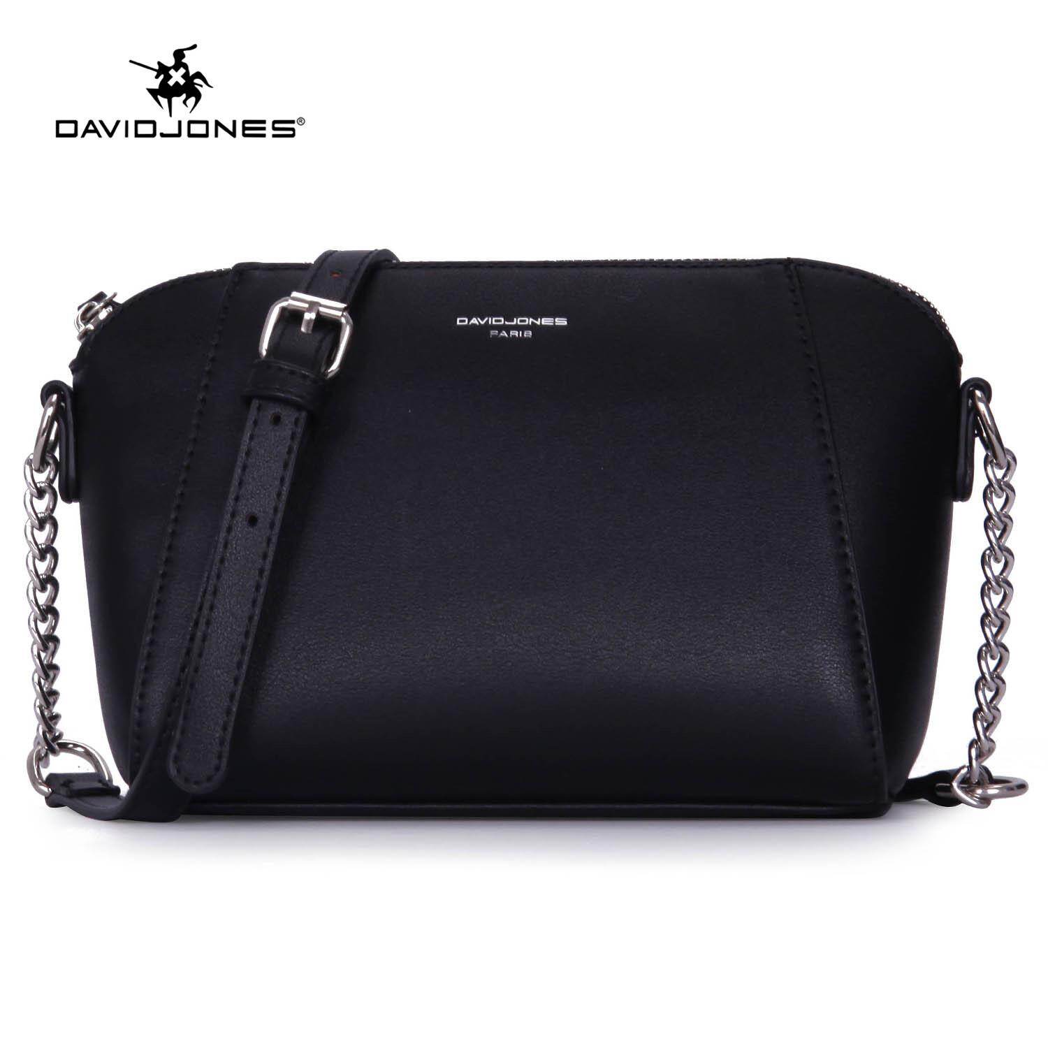 Davidjones Tas Tangan Wanita Kulit PU Tas Selempang Wanita Kecil Rantai Pegas Wanita Tas Cangklong Perempuan Musim Panas Merek Tas Selempang Pengiriman Gratis